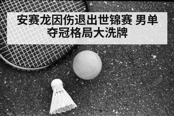 安赛龙因伤退出世锦赛 男单夺冠格局大洗牌
